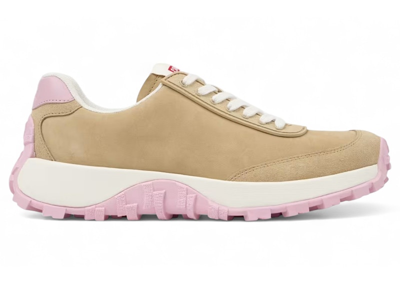 Pre-owned Camper Drift Trail Leather Sneaker Pink (women's) Sneakers In Beige In Sand