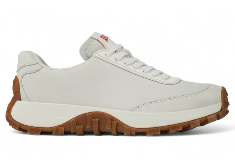 Pre-owned Camper Drift Trail Leather Sneaker Gum (women's) Sneakers In White