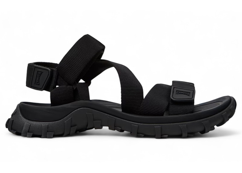 【未使用】CAMPER Drift Trail Sandal, Black 38 Camper Drift Trail Recycled PET Sandal Black Men's - K101039