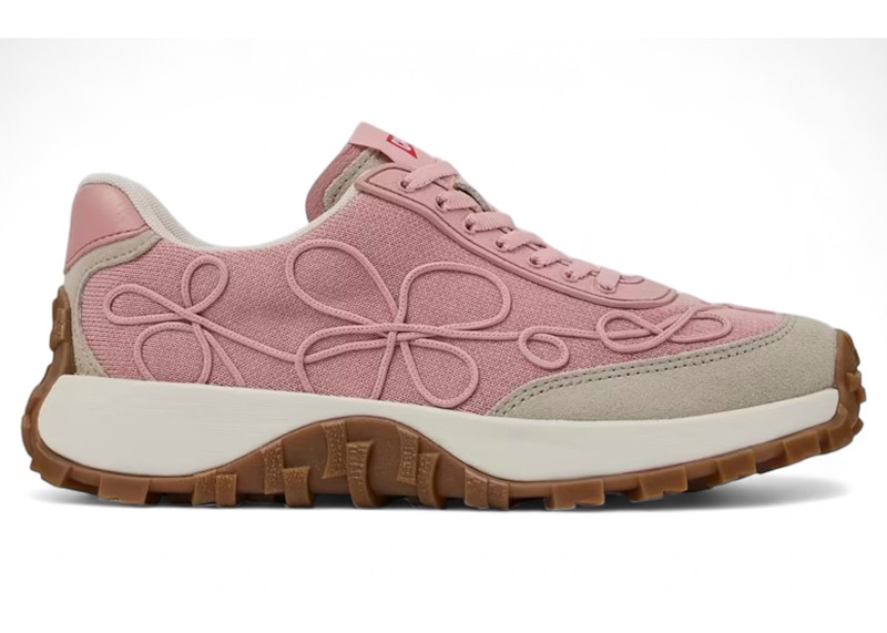 Camper Drift Trail Sneaker, rosa Blumenstickerei (Damen) – K201462