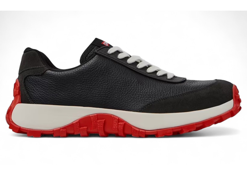 Pre-owned Camper Men's  Drift Trail Vibram Sneaker Red Sneakers In Black