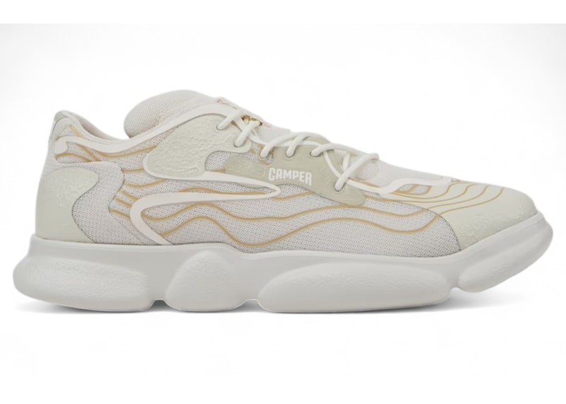 ★送料無料★CAMPER MENS KARST K100992-006 Camper Karst Sneaker White Gold Men's - K100992-006 - US