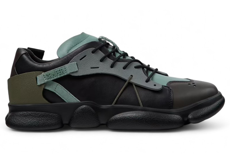 Pre-owned Camper Men's  Karst Twins Sneaker Grey Green Sneakers In Black