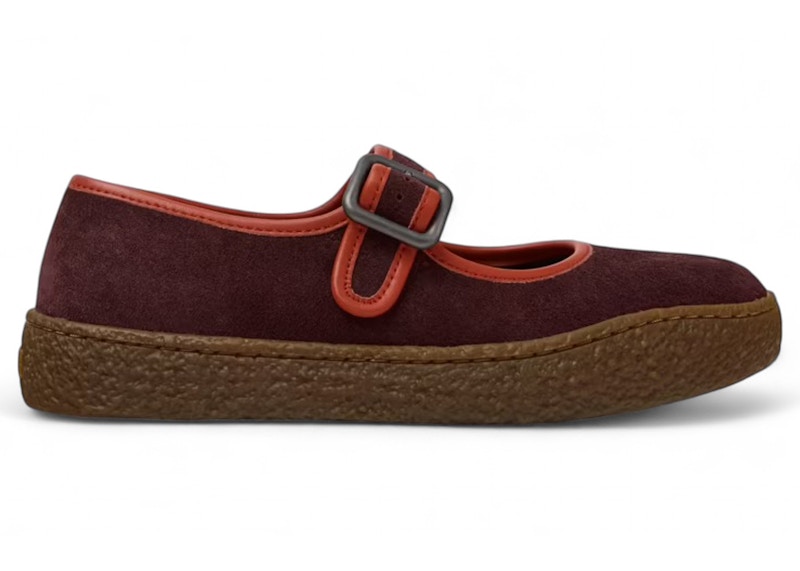 Pre-owned Camper Peu Terreno Burgundy Orange Gum (women's) Sneakers In Wine