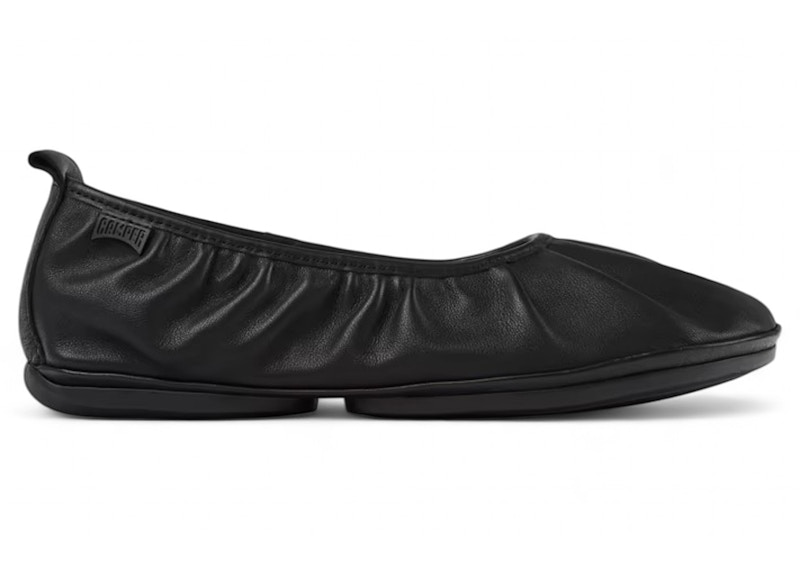 Pre-owned Camper Right Ballerina Flat (women's) Sneakers In Black