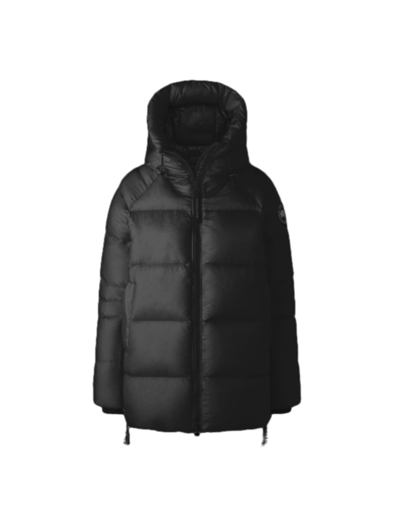 Pre-owned Canada Goose Women's Label Cypress Puffer Jacket In Black