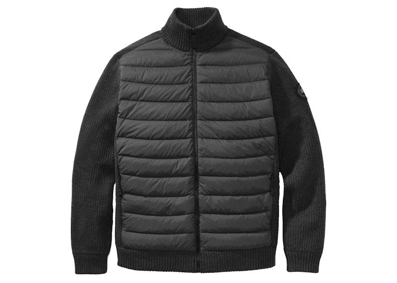 Canada Goose Black Label Hybridge Knit Down Jacket Black Men's