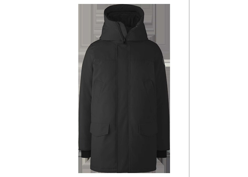 Kanada Gans Schwarz Label Langford Parka Jacke Schwarz Herren FW24 DE