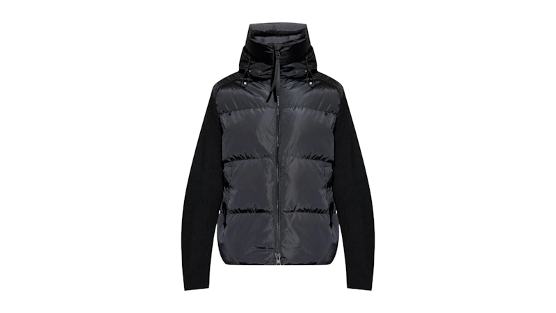 Canada Goose Hybridge Grove Knit Hoodie Black Men's - FW25 - US