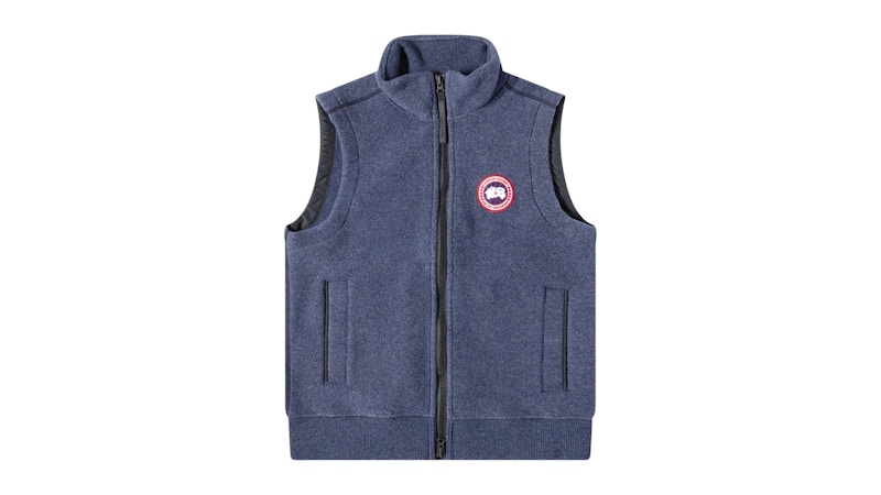 Pre-owned Canada Goose Men's  Mersey Fleece Vest In Atlantic Navy Blue