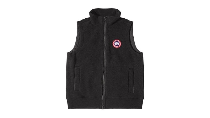 Pre-owned Canada Goose Men's Mersey Fleece Vest In Black