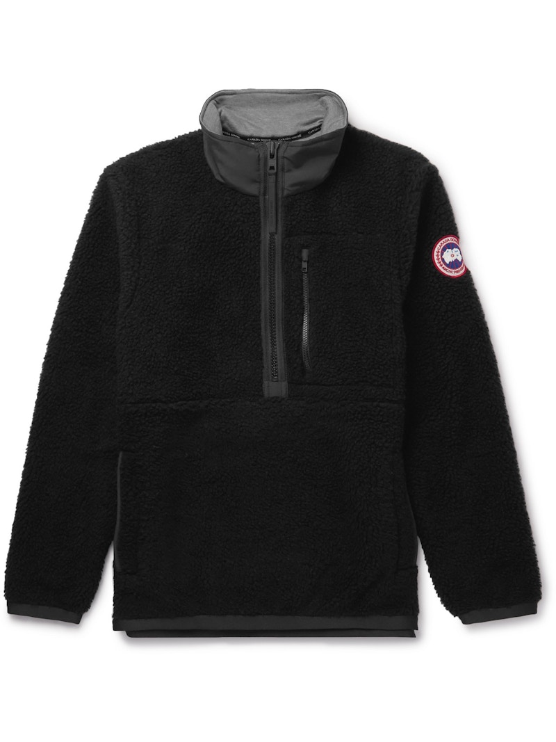 Canada Goose Renfrew Classic Badge Zip Fleece Jacket Black Men's US