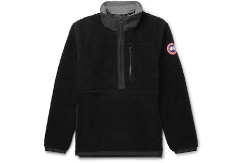 Canada Goose Renfrew Classic Badge Zip Fleece Jacket Black Men's US