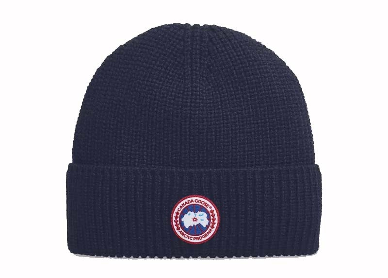 Canada Goose Rib Toque Beanie Navy Heather US