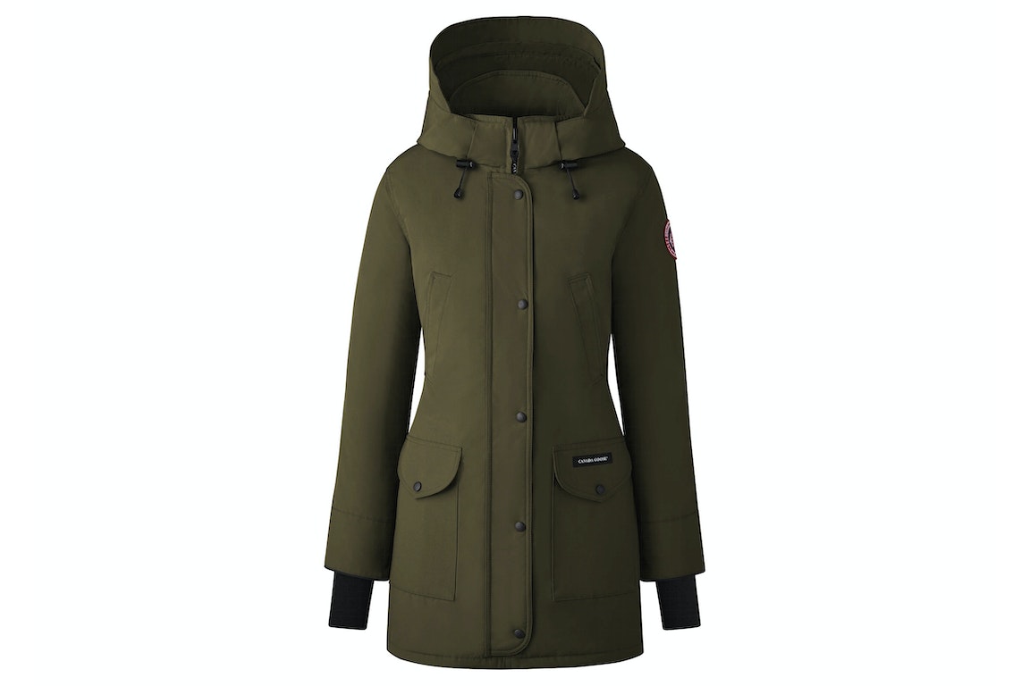Pre-owned Canada Goose Women's Trillium Parka Heritage Jacket (classic Fit) Military Green