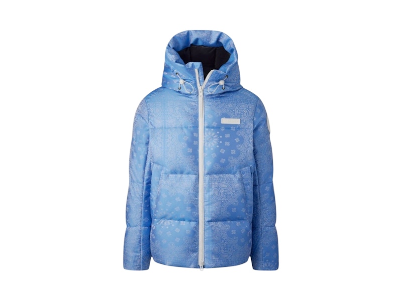 Pre-owned Canada Goose Men's  X Concepts Bandana Crofton Parka In Jacket Polar Sky Blue
