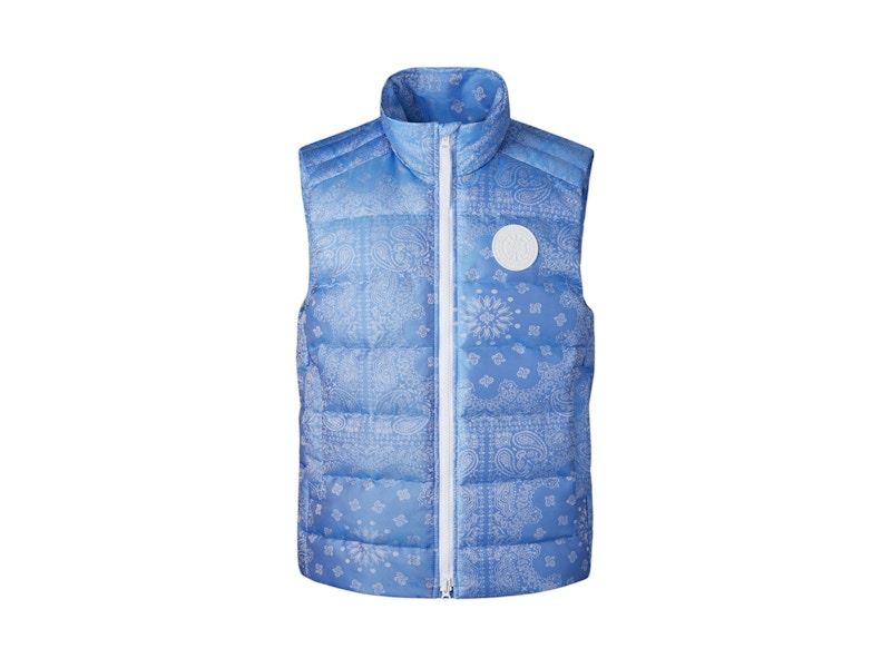 Pre-owned Canada Goose Men's  X Concepts Bandana Crofton Vest In Polar Sky Blue
