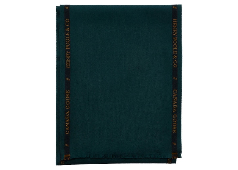 Canada Goose x Henry Poole Woven Selvedge Scarf Algonquin Green