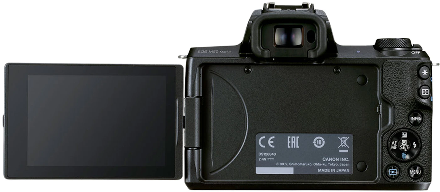 Canon EOS M50 Mark II Mirrorless Camera Body, Black 4728C001