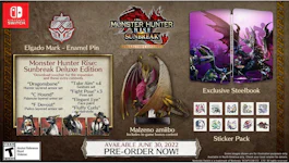 Capcom Nintendo Switch Monster Hunter Rise: Sunbreak Collector's Edition Video Game Bundle