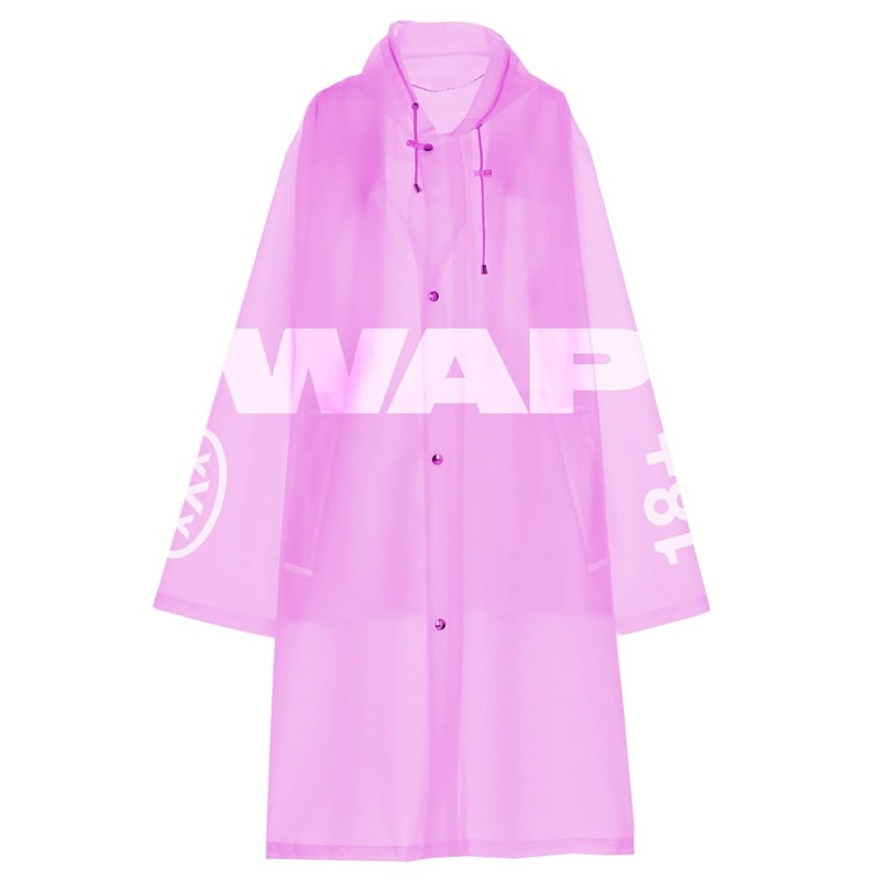 Cardi B WAP Raincoat Pink