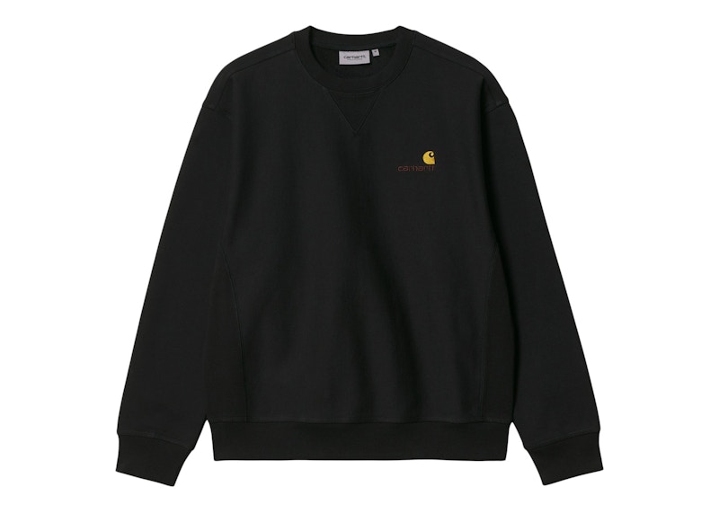 Carhartt WIP American Script Sweatshirt Black Men's - FW22 - US