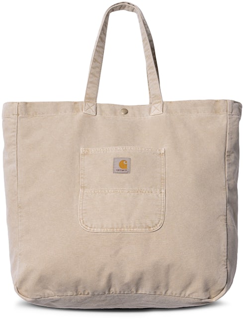 Carhartt WIP Bayfield Tote Bag WIP Large Dusty Hamilton Brown in Organic  Cotton Dearborn Canvas, 12 oz - US