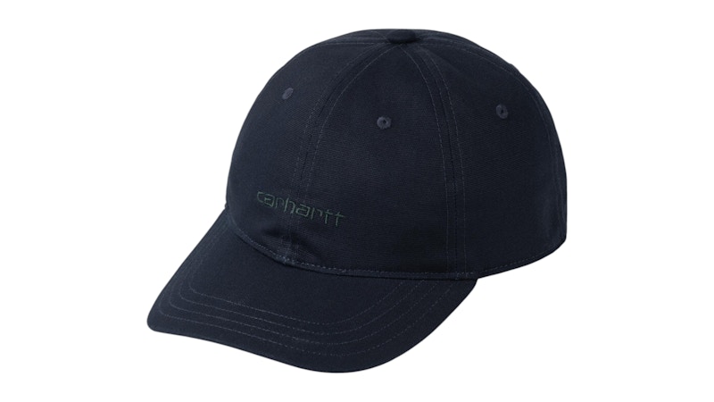 Carhartt WIP Canvas Script Cap Dark Navy/Dark Scarab