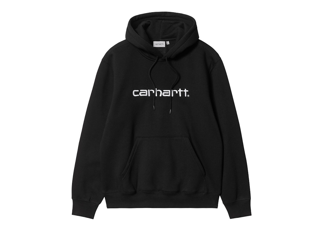 Pre-owned Carhartt Wip  Hooded Sweatshirt Black/white