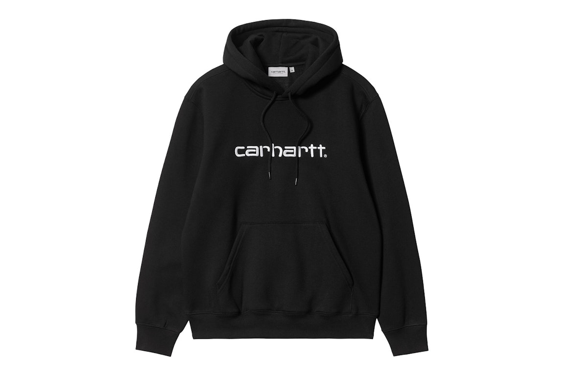 Pre-owned Carhartt Wip  Hooded Sweatshirt Black/white
