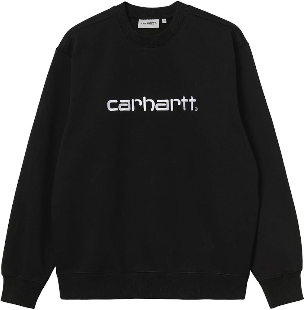 Carhartt WIP Carhartt Logo Sweatshirt Black/White Men's - FW22 - US