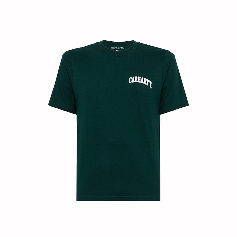Pre-owned Carhartt Wip  University Script T-shirt Chevril/white