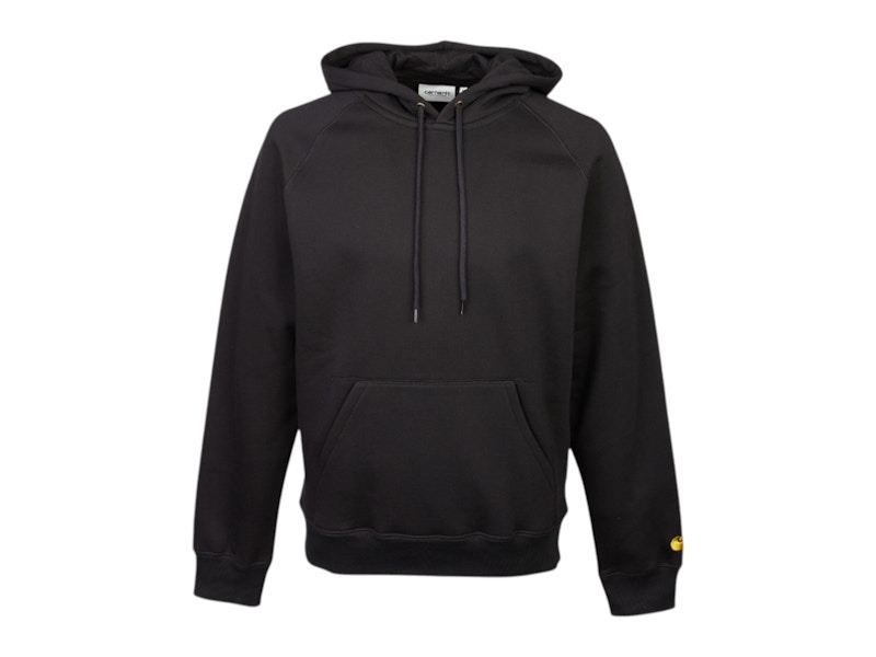 Carhartt WIP Chase Fleece Hood Sweatshirt Black Men's - US