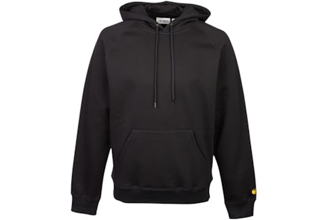 Sudadera Carhartt WIP Chase de forro polar con capucha negra
