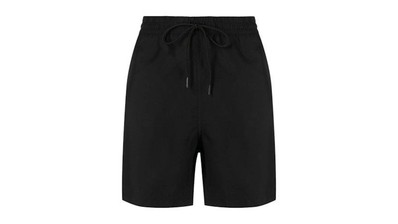 Pre-owned Carhartt Wip Chase Swim Trunk In Black/gold In Multi