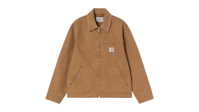 Carhartt Detroit Jacket (Stone Canvas) Hamilton Brown メンズ