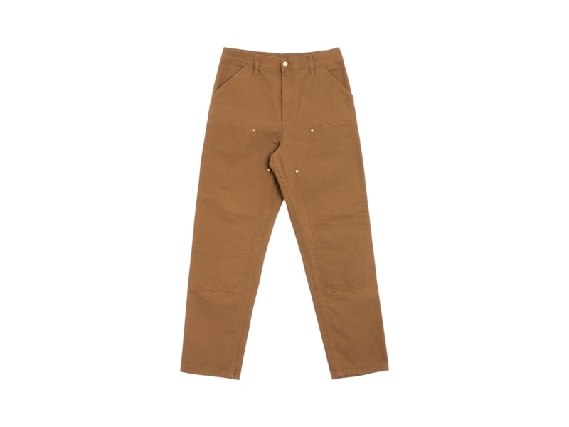 Pre-owned Carhartt Men's Wip Double Knee Pant In Hamilton Brown