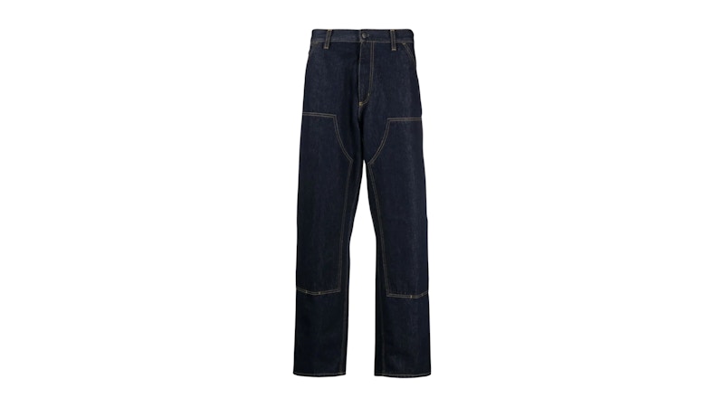 Pre-owned Carhartt Wip Double Knee Pant In Rinsed Blue