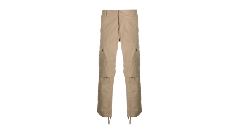 Pre-owned Carhartt Wip Double Knee Pant In Rinsed Leather