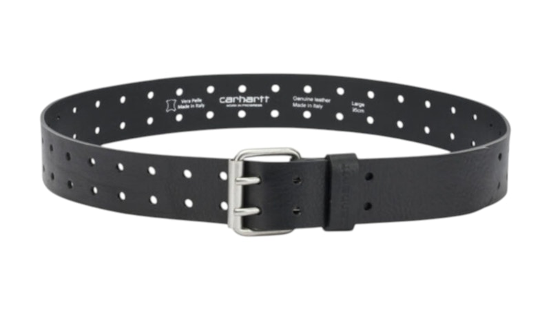 Carhartt WIP Double Script Leather Belt Black
