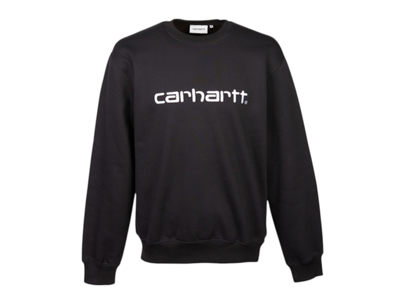 Pre-owned Carhartt Men's  Wip Fleece Sweatshirt In Black