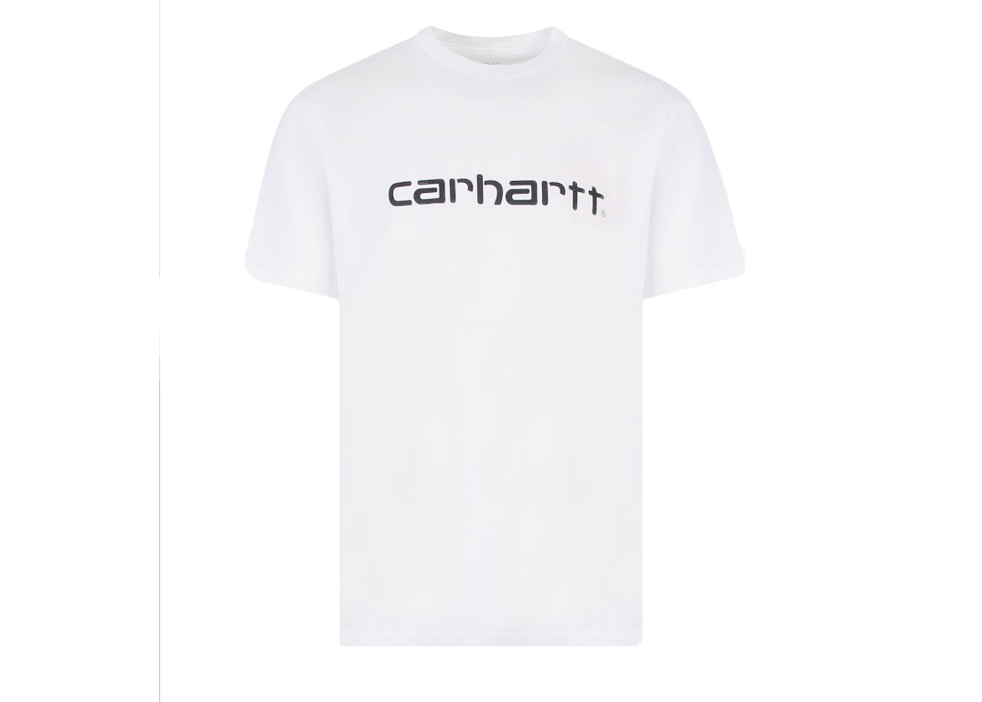 Pre-owned Carhartt Wip Frontal Logo Mens Cotton T-shirt White