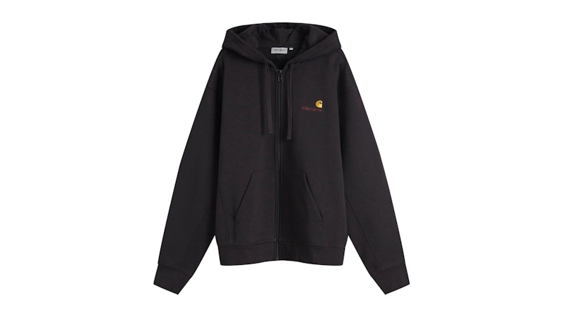 Carhartt WIP Hooded American Script Jacket Black Men's