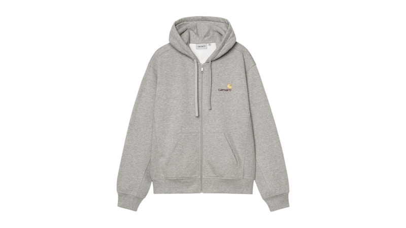Carhartt WIP Hooded American Script Jacket Grey Heather