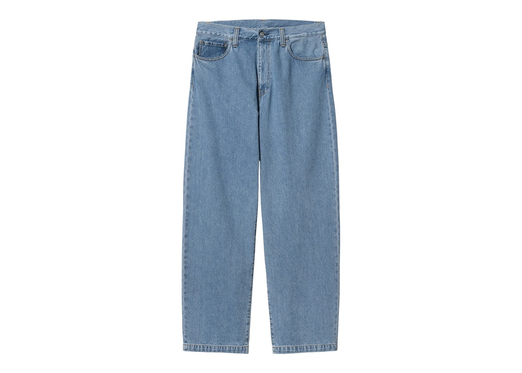 Pre-owned Carhartt Wip Landon Pant Blue (heavy Stone Washed)