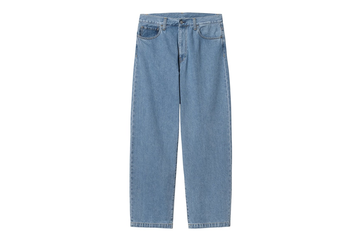 Pre-owned Carhartt Wip Landon Pant Blue (heavy Stone Washed)