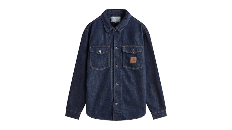 Carhartt WIP Lincoln Denim Shirt Jacket Blue Rinsed Men's