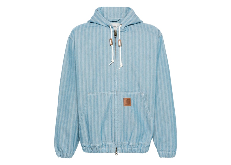 Pre-owned Carhartt Wip Menard Jacket In Rinsed Blue