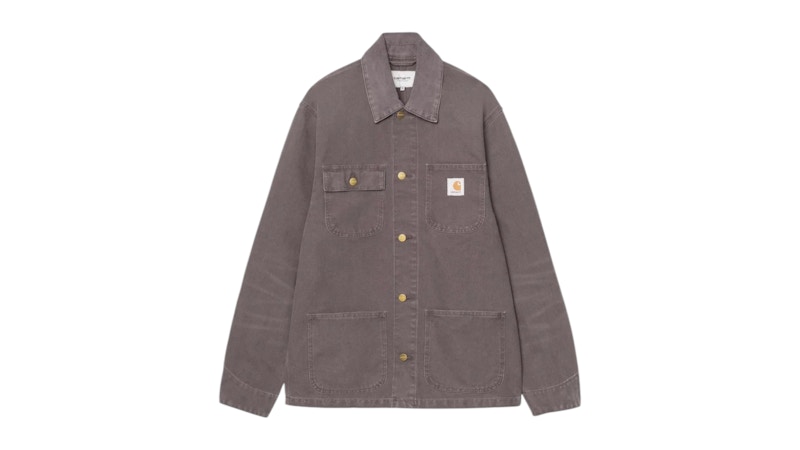 Carhartt Michigan Coat Frühlingsjacke (Stone Canvas) Schiefergrau