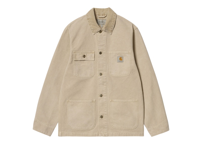 Carhartt WIP Michigan Dearborn Canvas 12oz (Summer) Coat Dusty H Brown  (Faded)